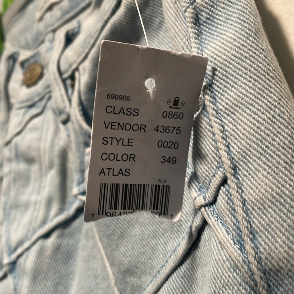 PacSun High Rise Geometrical Stitching Front Button Fly Flare Jeans NWT - Picture 11 of 12